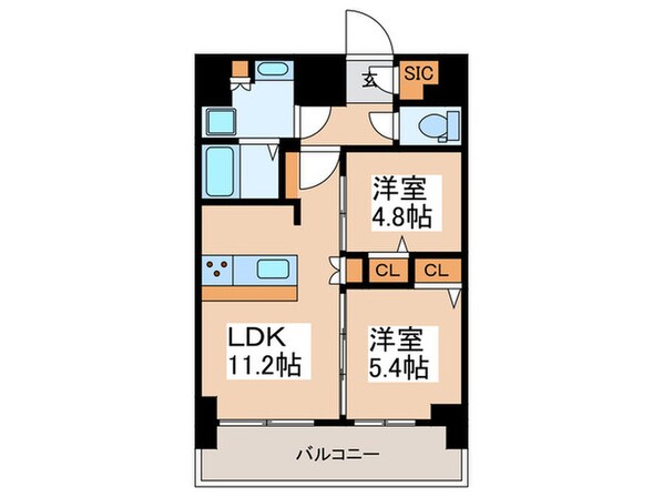 プレサンスブルーム浅草ノースの物件間取画像